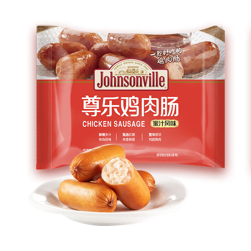 Johnsonville 尊乐 鸡肉肠 蜜汁风味 240g 27.26元（需买3件，需用券）