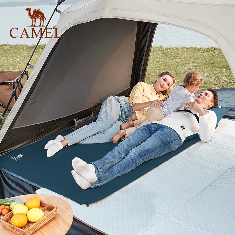 CAMEL 骆驼 自动充气垫户外帐篷防潮野餐垫双人充气床露营便携气垫床地垫 17
