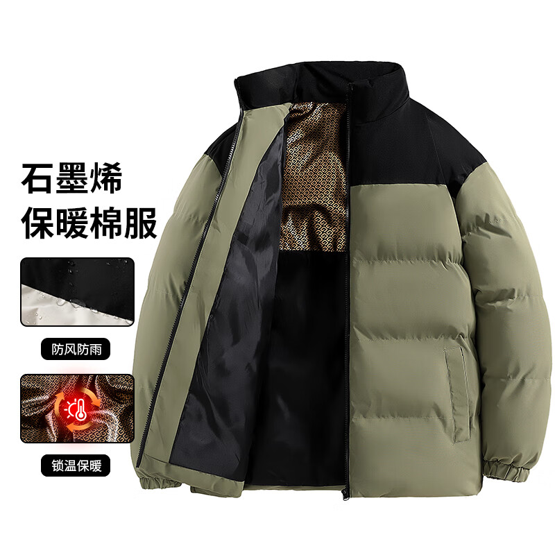 真维斯 男士石墨烯加厚棉服 NY-2358 79元（需用券）
