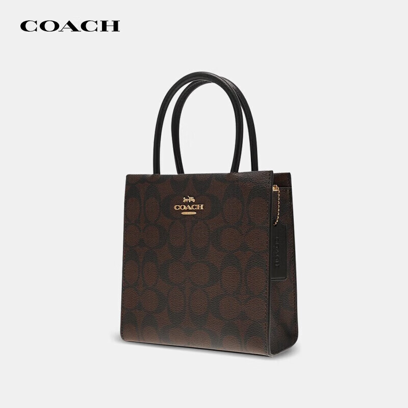 PLUS会员：COACH 蔻驰 Cally17 女士经典老花琴谱包手提单肩包 5693 815.22元包邮含