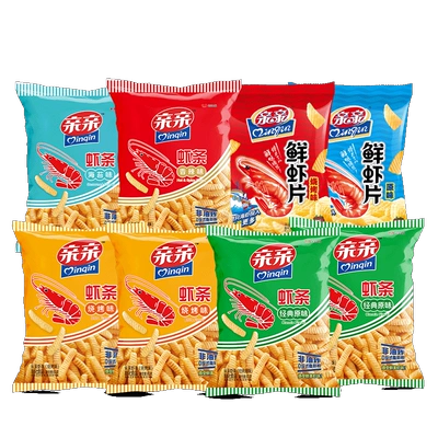 亲亲虾条大包装共80g*5包 17.9元（需领券）