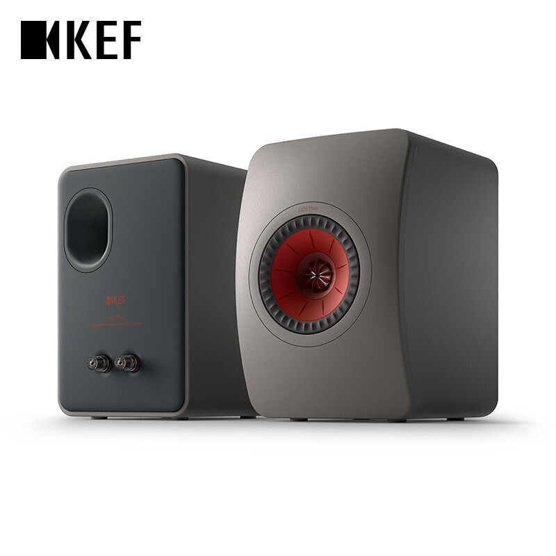 kefls50meta钛金灰色20高保真无源扬声器书架音箱电脑音响音箱发烧