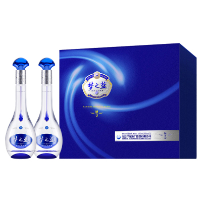 YANGHE 洋河 蓝色经典 梦之蓝M3 40.8度 500ml*2 礼盒装 浓香型白酒 678元 （需用券