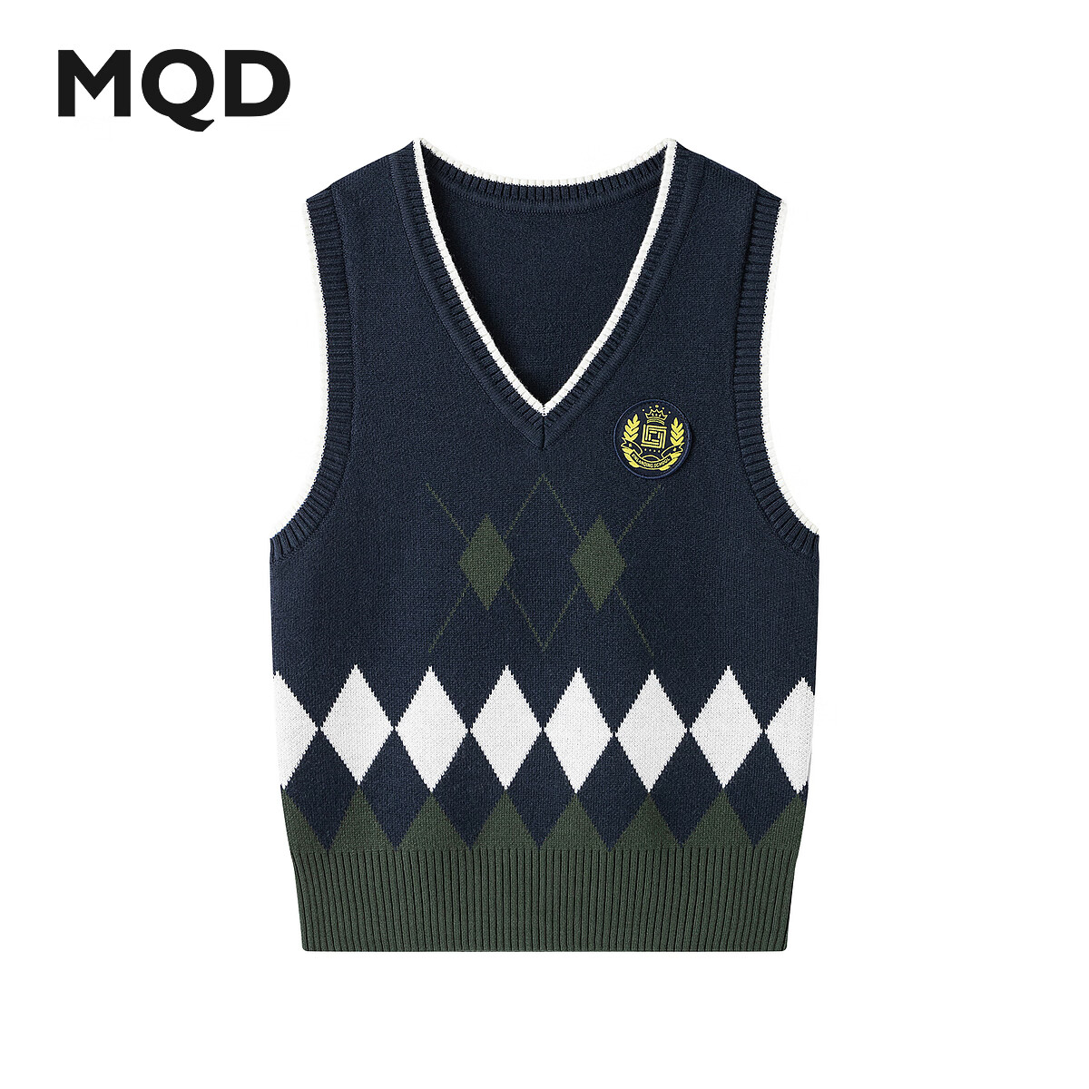 MQD 马骑顿 秋冬款儿童针织衫毛衣 藏青4 120 44元（需用券）