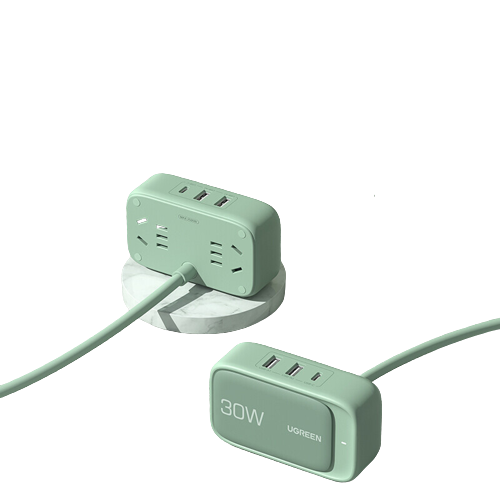 UGREEN 绿联 CD280 手机充电器排插二合一 双USB-A/Type-C/AC插座 30W 绿色 128.36元（需用券）
