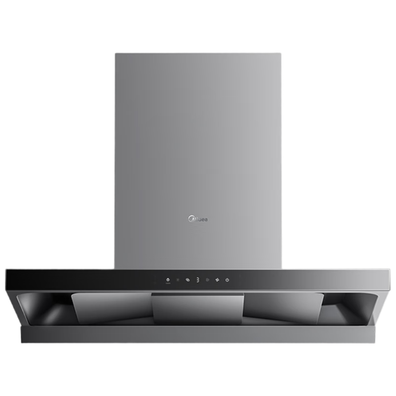 美的 高温蒸汽洗AK7 T 新欧式顶吸抽油烟机28大风量变频增压110℃自清洁1100Pa