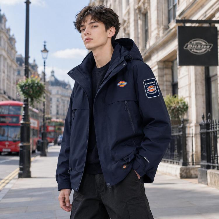Dickies 秋冬季男式可拆卸抓绒内胆户外运动防风保暖两件套 389元 - 线报酷