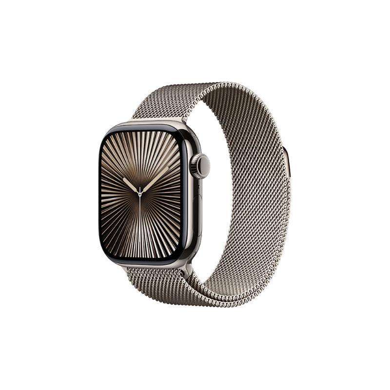 Apple 苹果 Watch Series 10 智能手表 GPS+蜂窝网络款 42mm 钛金属原色 金属原色米