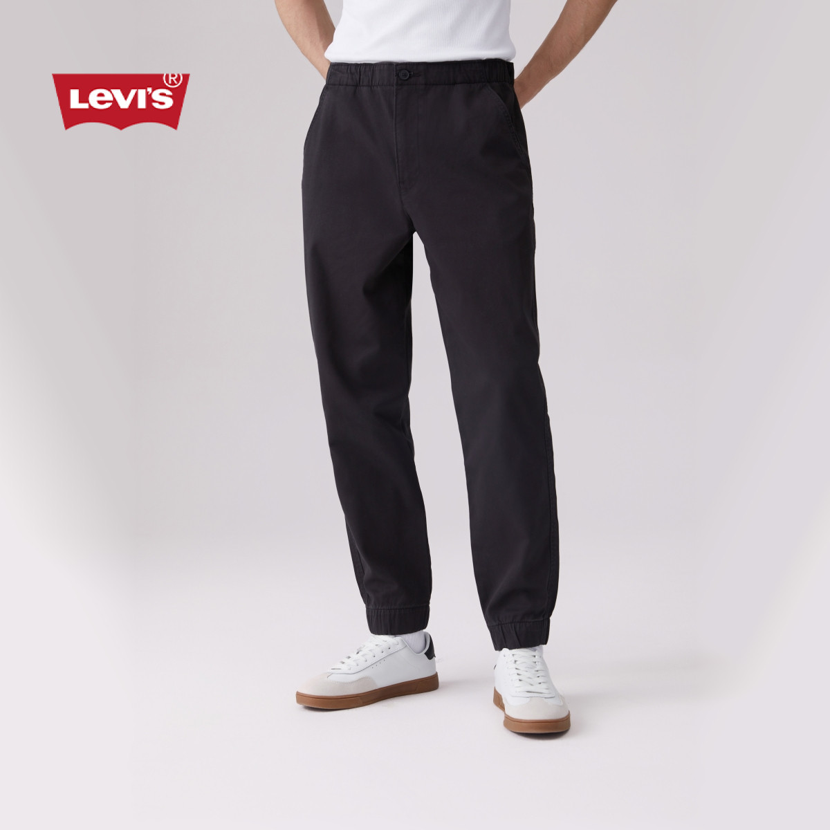 Levi's 2023春季新品男士黑色简约休闲长裤时尚百搭裤子 218.05元（需买2件，需