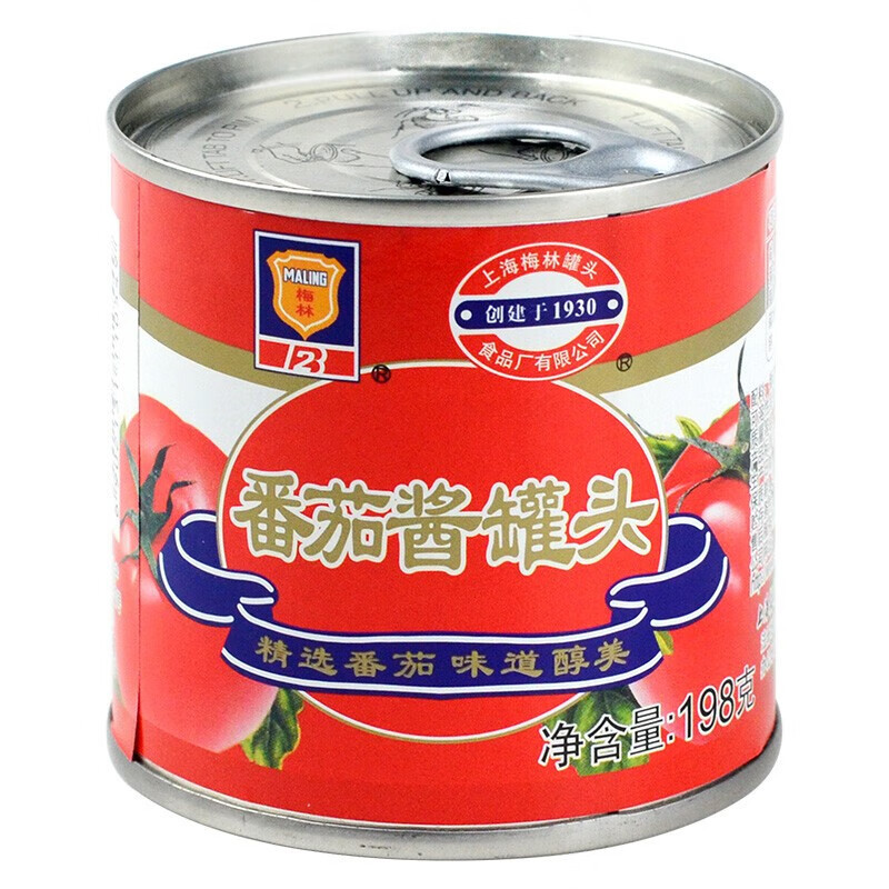 MALING 梅林 番茄酱 198g*1罐 拍6件 3.62元（需用券）