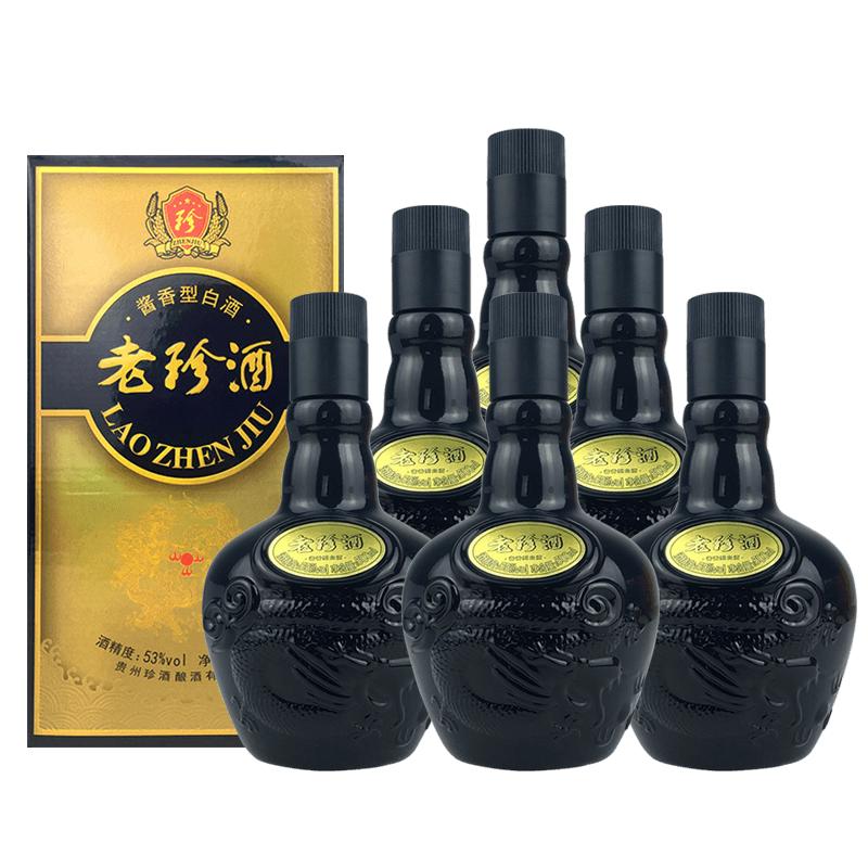 珍酒 ZHENJIU） 老珍酒 酱香型 53度 500ml*6瓶 整箱装 430元（需用券）