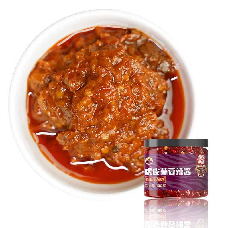 虎邦 经典拌饭酱 虎皮蒜蓉130g（懒人必备） 5.92元（需买4件，需用券）