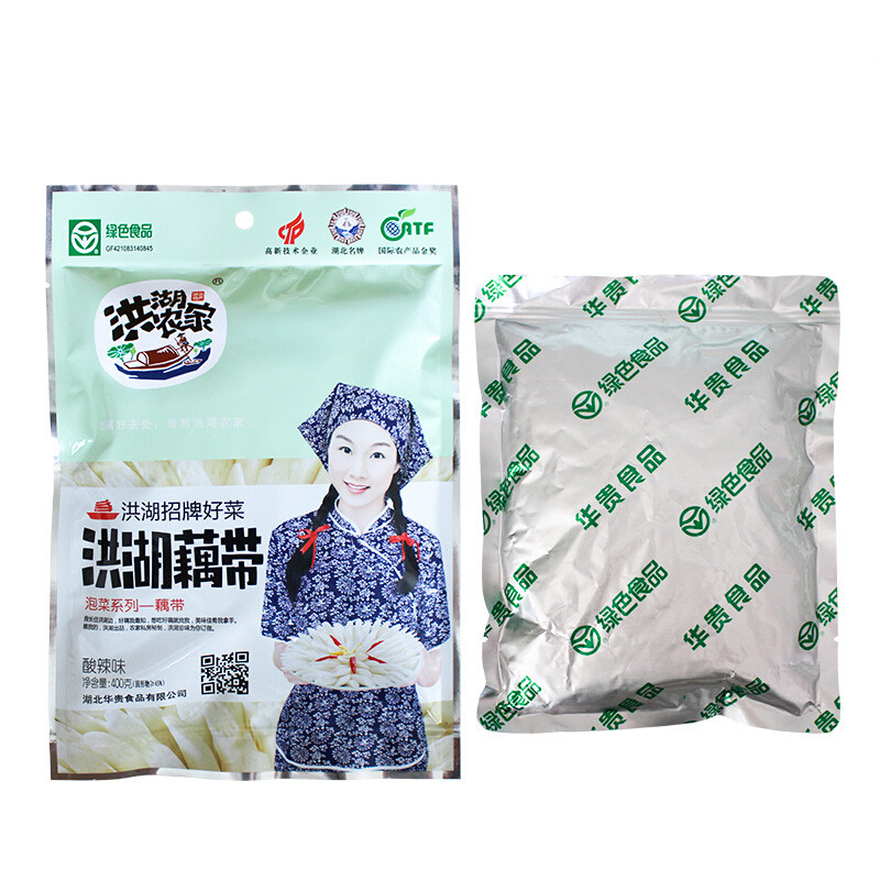 洪湖农家 洪湖藕带 酸辣味 400g 11.83元