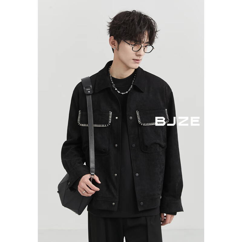 Earl Joel 定织撞色贡针压线夹克外套 127.9元