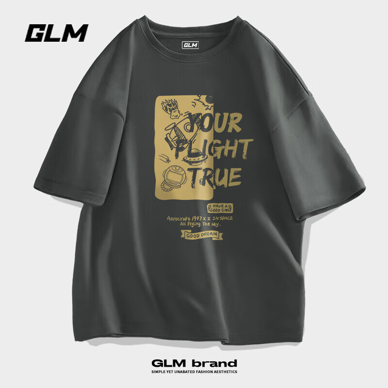 plus会员、需领券：GLM 短袖t恤潮搭纯棉 多色可选 买3件 77.95元（合25.98元/件）包邮