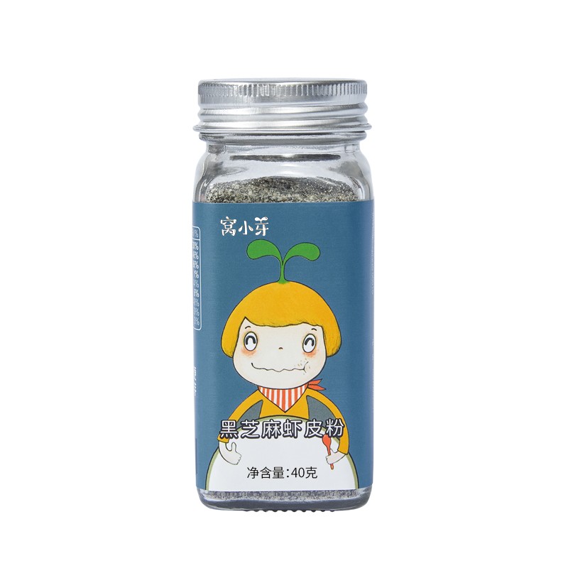 窝小芽 黑芝麻虾皮粉 40g 14.95元