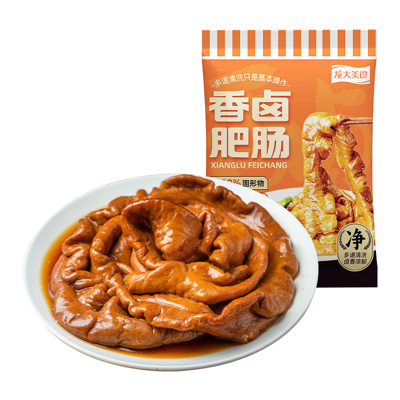 龙大美食 香卤肥肠500g 11.94元