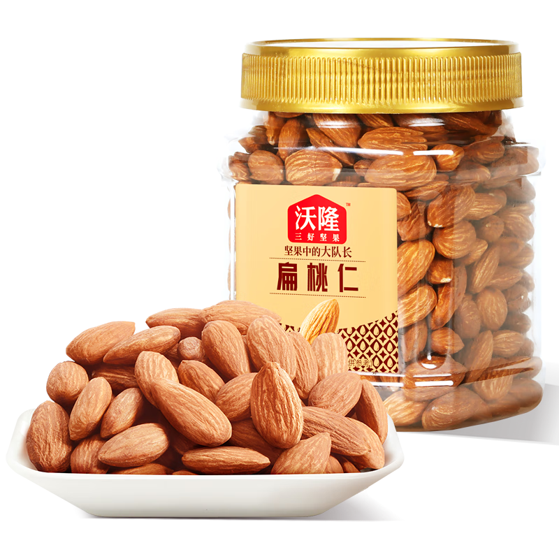 沃隆 扁桃仁300g/罐 44元（需领券，合22元/件）