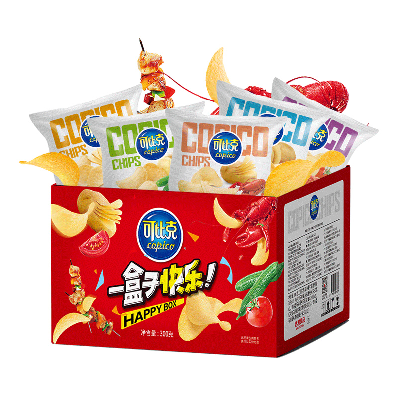可比克 纯切薯片 300g 15.35元