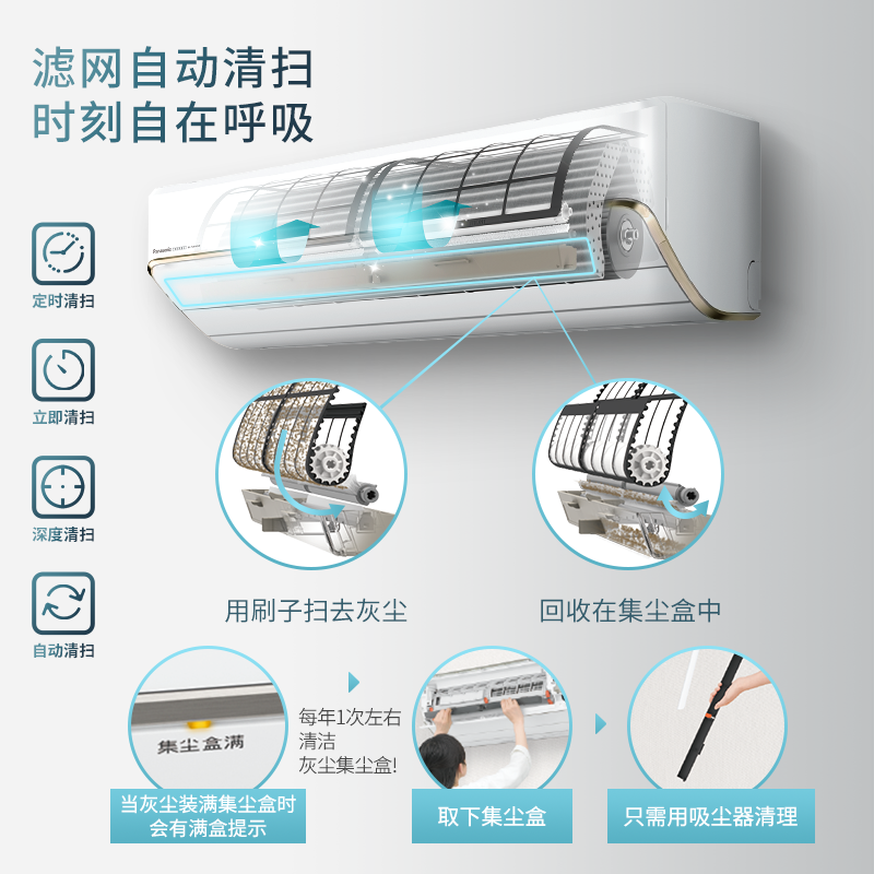 Panasonic 松下 SH2系列 新二级能效 壁挂式空调 3343元（需用券）