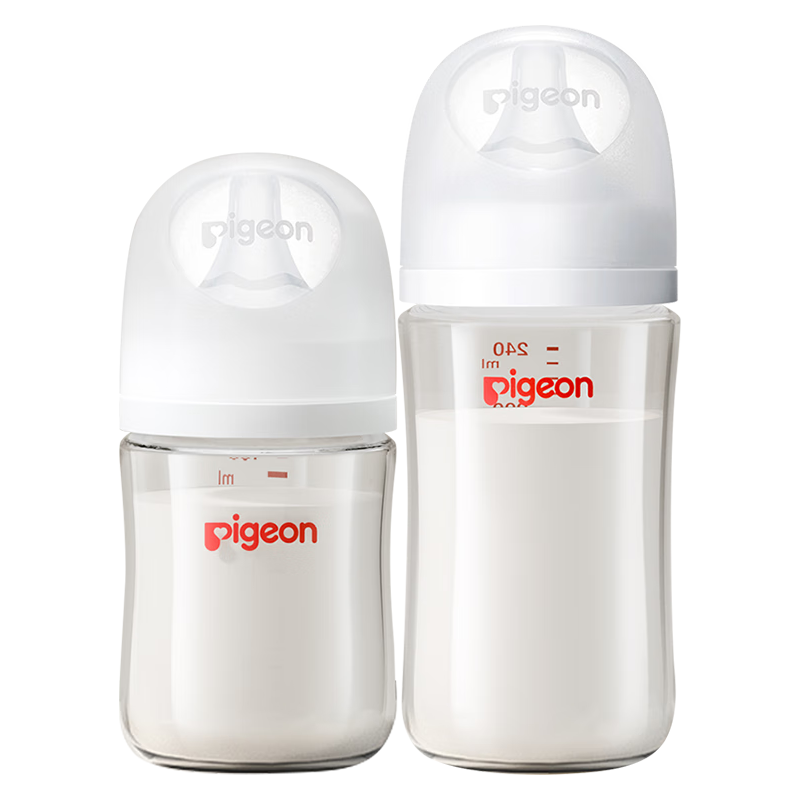 贝亲 婴儿玻璃奶瓶套装 200-299mL 3-6个月 129.4元（需用券）