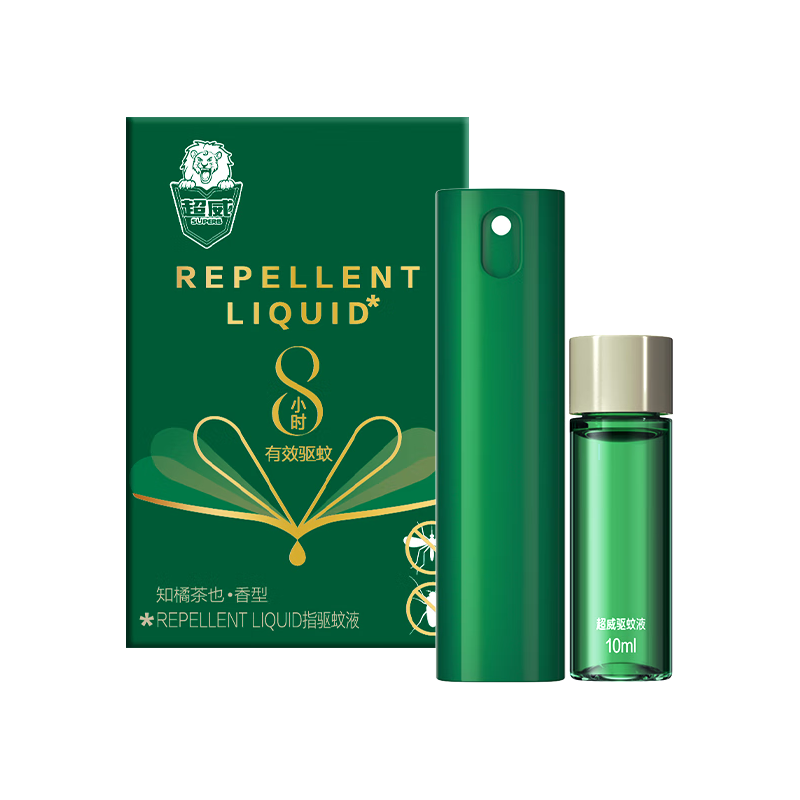 超威 驱蚊液 10ml+10ml补充装 知橘茶也 11.9元（需用券）