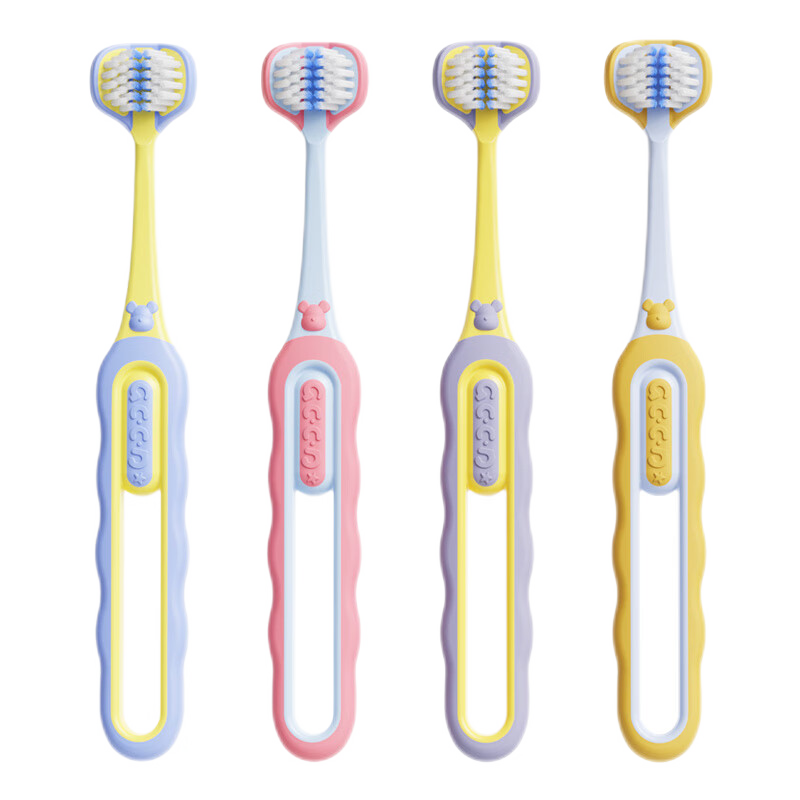 DR.BAEK韩国儿童三面牙刷柔软立体刷头3-12岁乳牙刷软毛牙刷包裹式宝宝刷 3-12