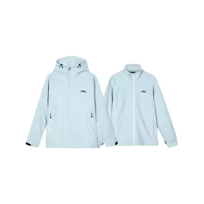 再降价：斯凯奇 魔方冲锋衣防晒男女同款三合一加绒防风防水摇粒绒内胆外