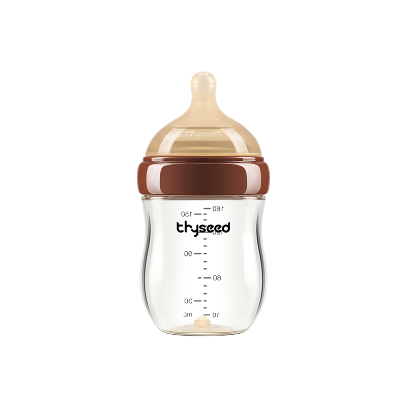 PLUS会员、需首购：thyseed 世喜 新生儿玻璃奶瓶 0-6个月 160ml（0-1月） 97.95元