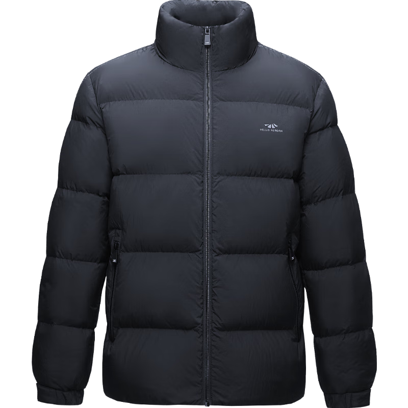 HLA海澜之家 鹅绒羽绒服男 曾舜晞同款 充绒134-164g 立领外套 冬季 297元
