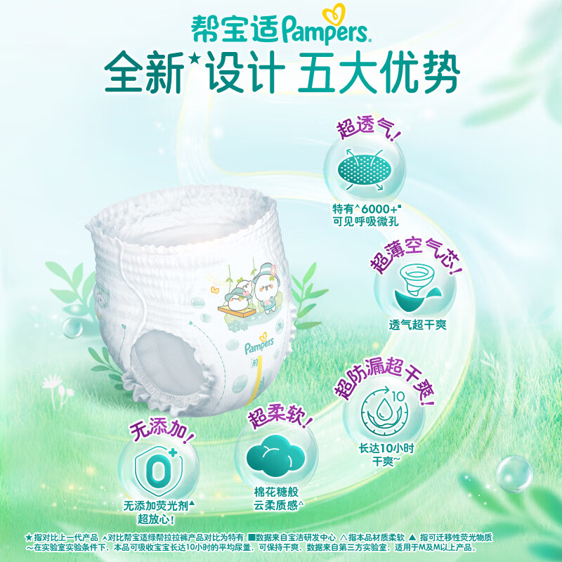 88VIP：Pampers 帮宝适 清新帮拉拉裤XXL夏日散热裤型纸尿裤尝鲜20片 46.55元