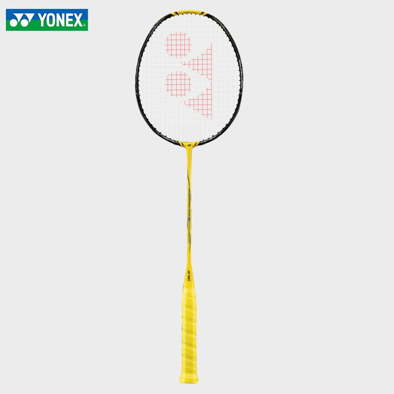 YONEX 尤尼克斯 羽毛球拍日本进口全碳素单拍速度控球 疾光NF1000tour闪电黄 进