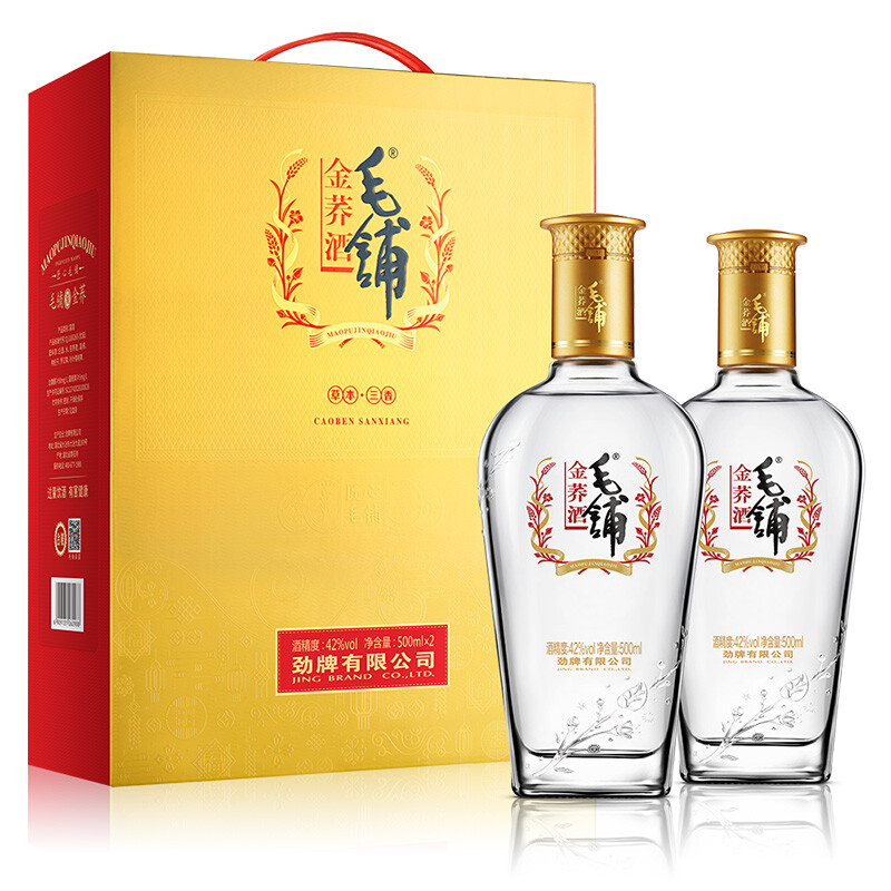 88VIP：劲酒 劲牌毛铺金荞酒毛铺苦荞酒42度500ml 148.2元