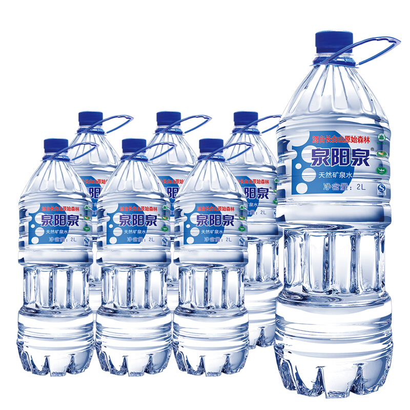 泉阳泉 长白山天然矿泉水偏硅酸大瓶装饮用水2L*6瓶装水 28.45元（需买2件，