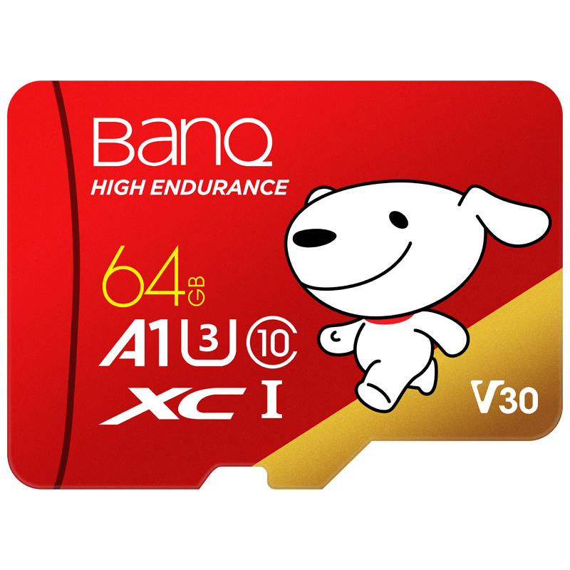 概率券：BanQ U1 PRO 京东JOY Micro-SD存储卡 64GB（UHS-I、V30、U3、A1） 14.9元plus会