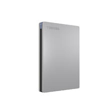 TOSHIBA 东芝 Slim系列 2.5英寸Micro-B便携移动机械硬盘 2TB USB3.0 兼容Mac 银色 511.3