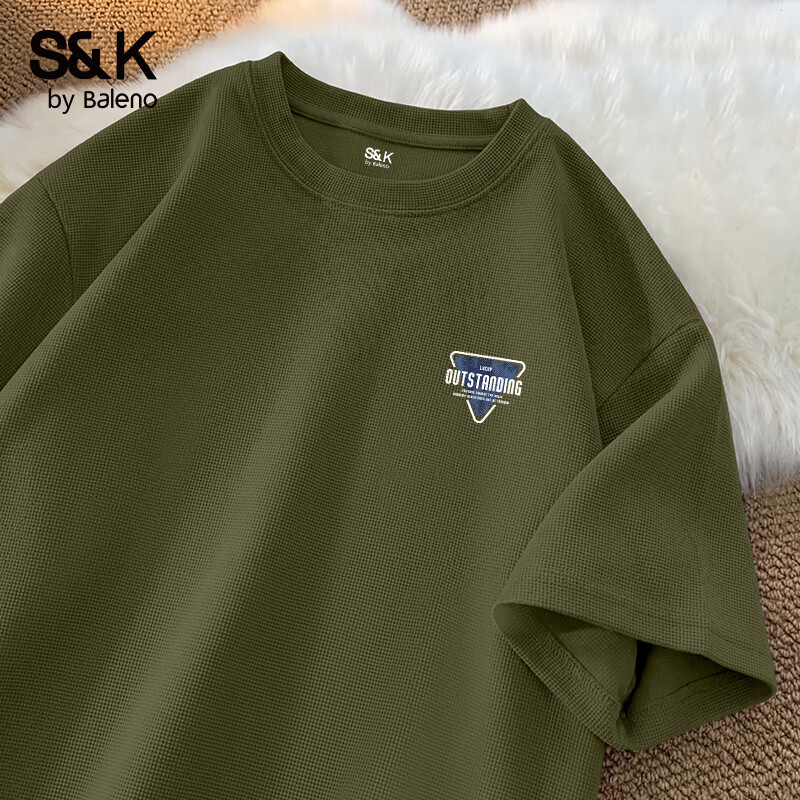 班尼路 美式重磅面料抗皱修身短袖T恤（多款任选男女同款） 29.9元（需买2