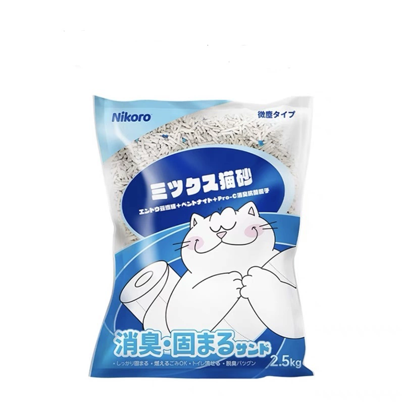 妮可露钠基银矿混合豆腐猫砂2.5kg*4包宠物 券后46元