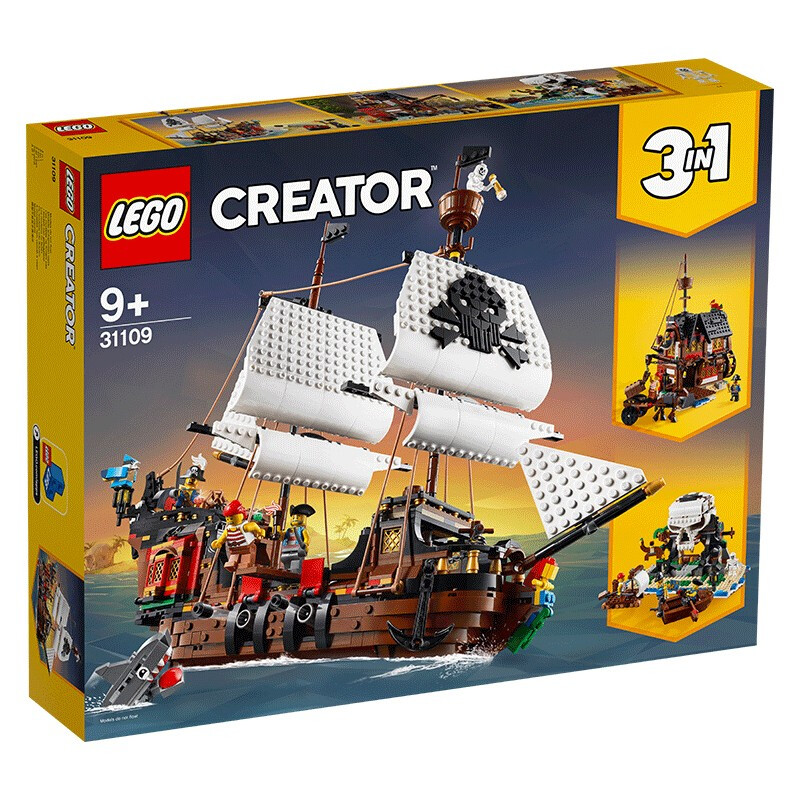 LEGO 乐高 Creator3合1创意百变系列 31109 海盗船 798.24元