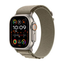 Apple 苹果 Watch Ultra2 智能手表 GPS+蜂窝版 49mm 钛金属 橄榄色 高山回环表带 513