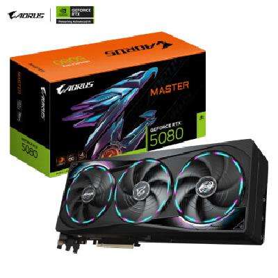 5号20点：Gigabyte 技嘉 超级雕 GeForce RTX 5080 AORUS MASTER OC 16G DLSS4 显卡 10944.01元 