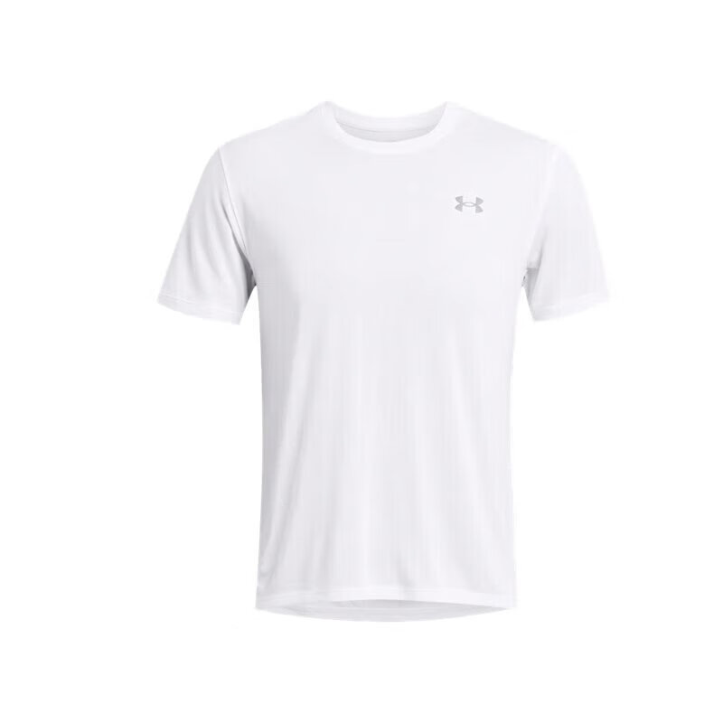 安德玛 UNDERARMOUR）春夏Streaker Splatter男子跑步运动短袖T恤1382586 白色100 L 209