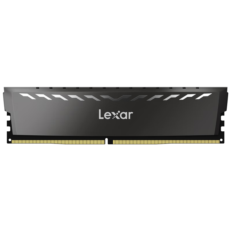 双11狂欢、PLUS会员:雷克沙Lexar DDR4 3200 16GB 8GB×2套条 内存条 CL16 Thor雷神铠 钛