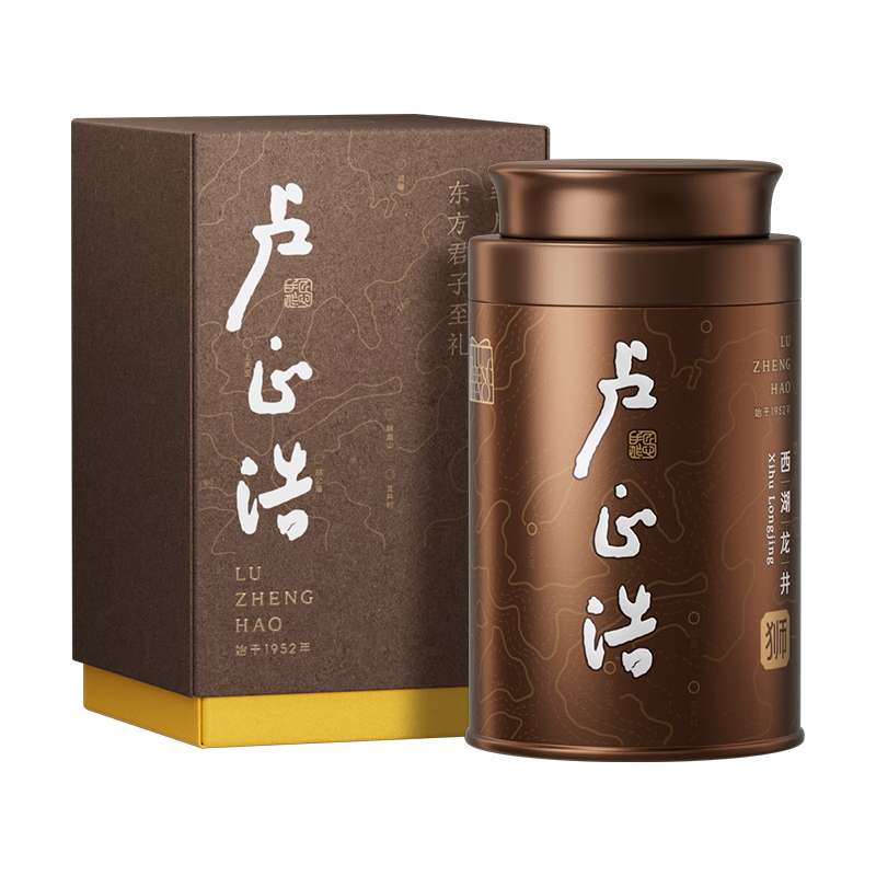 卢正浩 2023新茶上市茶叶绿茶明前特级西湖龙井茶叶春茶狮峰山罐装50g 114.55