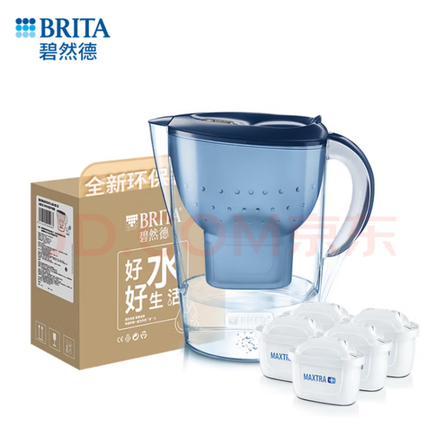 BRITA 碧然德 fill&enjoy Style设计师系列 滤水壶 绿色 一壶十二芯 478.8元