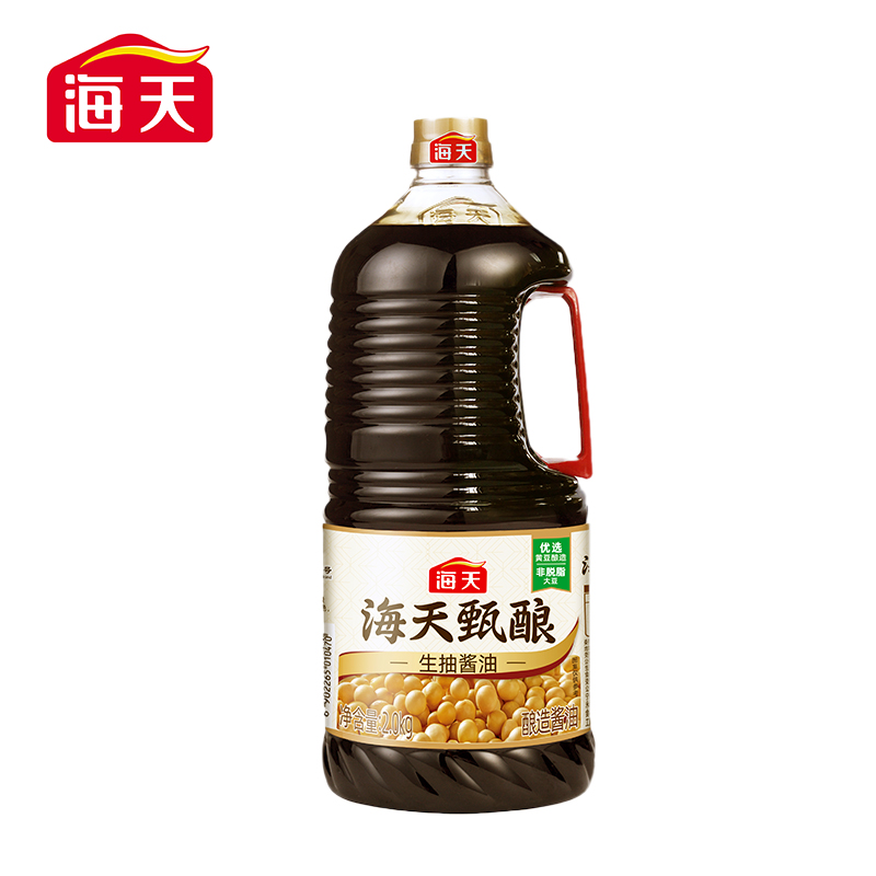 海天 甄酿生抽2.0kg酿造酱油大瓶装 10.36元