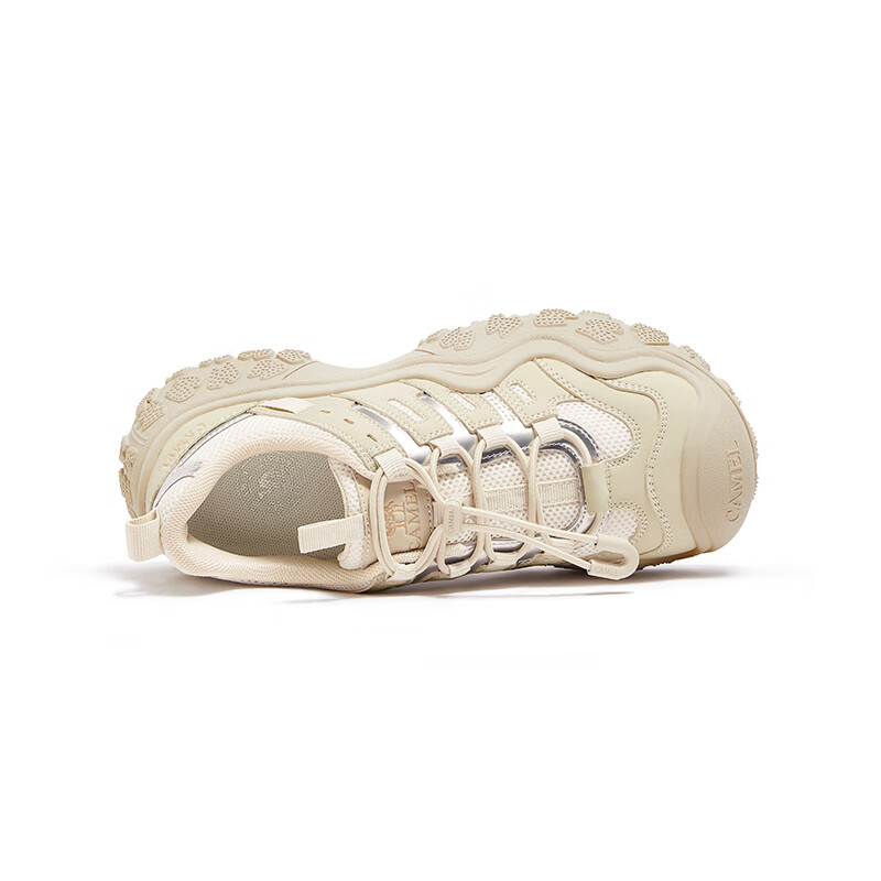 骆驼 户外丑萌鞋女年休闲鞋时尚透气徒步鞋 L24A469648 杏色 37 159元