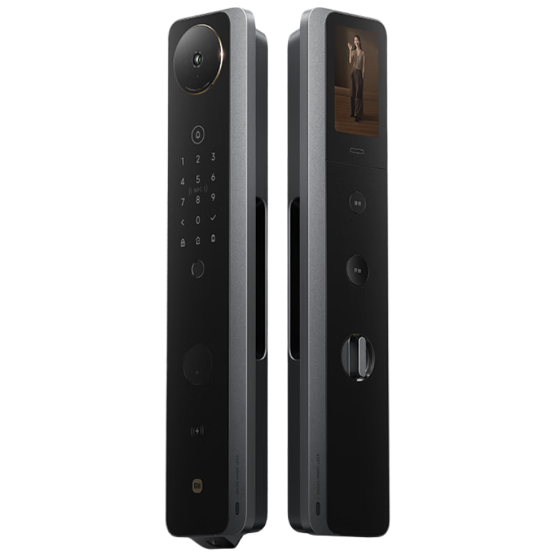 再降价:小米 智能门锁 M30双摄猫眼指纹锁可视大屏电子锁密码锁 人脸识别 15