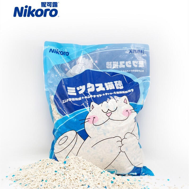 Nikoro 妮可露 猫砂豆腐砂膨润土可冲厕所强效抗臭奶香味抑菌溶解 2.5kg 14元