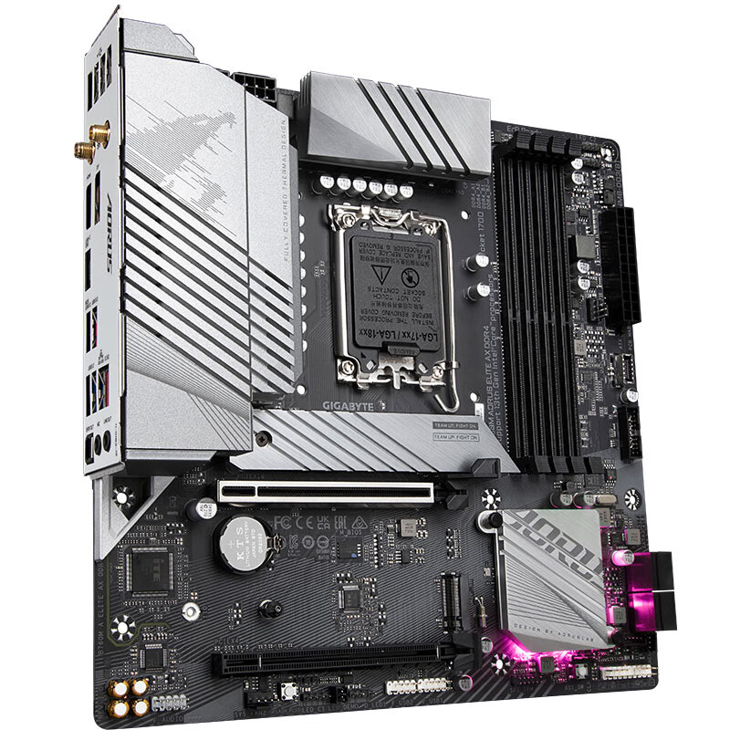 移动端：GIGABYTE 技嘉 小雕AX B760M AORUS ELITE AX D4 M-ATX主板（Intel B760/LGA1700） 109